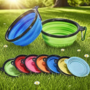 Tigela Dobrável Pet 350ml - Comedouro Portátil para Viagem